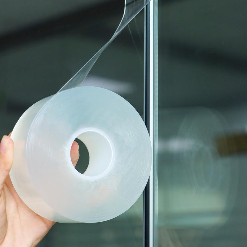 Sunroda Window Sealing Tape 2 Inch x 66 FT Transparent Weather Stripping Residue-Free Clear Window Insulation Tape for Windows ac Insulation Glass Gaps Tape Door Windproof - Image 1